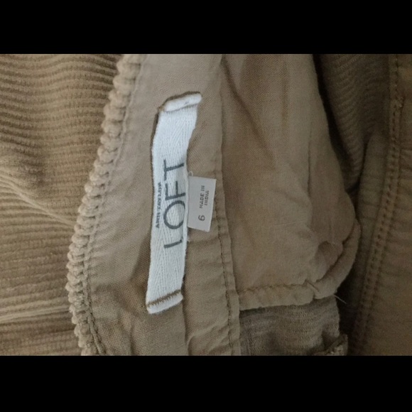 LOFT Tan Corduroy Skirt | Size 6 - Picture 6 of 6